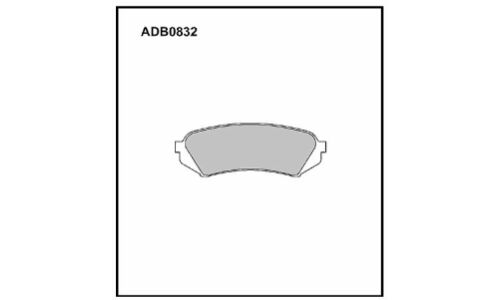 Колодки тормозные дисковые Allied Nippon, задние, комплект на ось (4 шт), арт. ADB0832