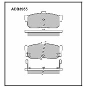 Колодки тормозные дисковые Allied Nippon, задние, комплект на ось (4 шт), арт. ADB3955