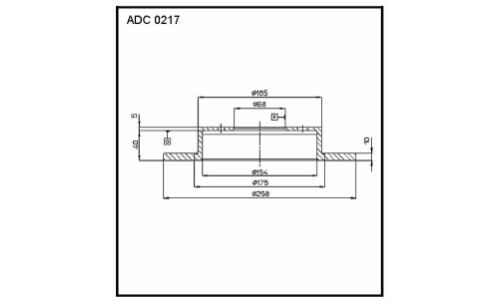 Диск тормозной Allies Nippon, задний, арт. ADC0217