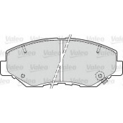Колодки тормозные дисковые Valeo, передние, комплект на ось (4 шт), арт. 598757