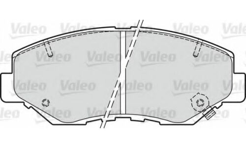 Колодки тормозные дисковые Valeo, передние, комплект на ось (4 шт), арт. 598757