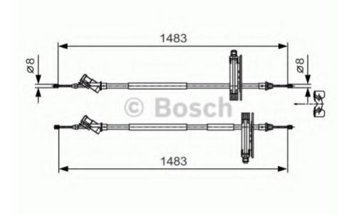 Трос стояночного тормоза | зад прав/лев Bosch, арт. 1 987 477 930