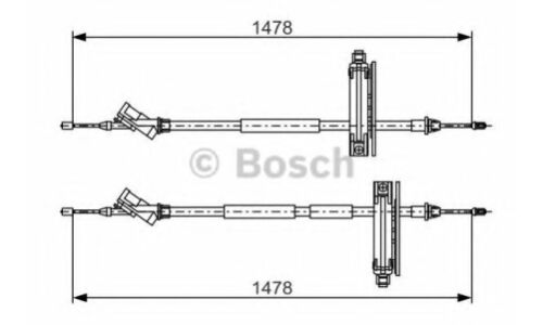 Трос ручного тормоза Bosch, арт. 1987477932