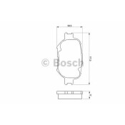 Колодки тормозные Bosch дисковые, арт. 986424808