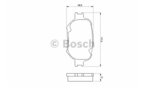 Колодки тормозные Bosch дисковые, арт. 986424808