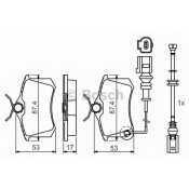 Колодки тормозные дисковые Bosch, передние, комплект на ось (4 шт), арт. 0 986 424 813
