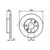 Диск тормозной | перед Bosch, арт. 0 986 479 165