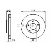 Диск тормозной Bosch, арт. 986479179 Диск тормозной Bosch, арт. 986479179