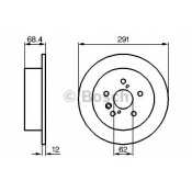 Диск тормозной Bosch, арт. 986479200