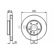 Диск тормозной | перед прав Bosch, арт. 0 986 479 250