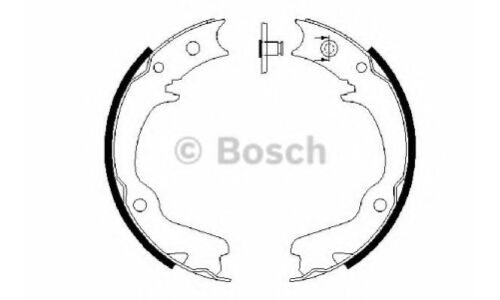 Колодки тормозные барабанные Bosch, комплект на ось (4 шт), арт. 0 986 487 681