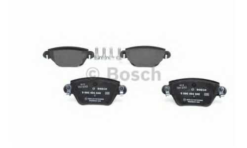 Колодки тормозные дисковые Bosch, задние, комплект на ось (4 шт), арт. 0 986 494 046
