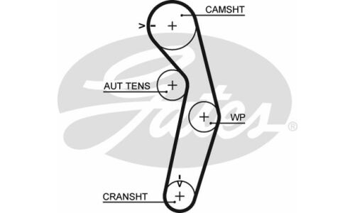 Комплект ремня ГРМ Gates, арт. K015445XS