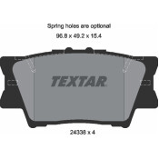 Колодки тормозные дисковые | зад Textar, арт. 2433801