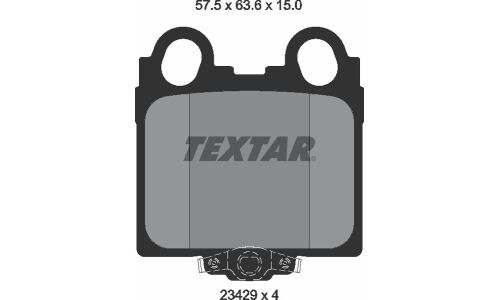 Колодки тормозные дисковые | зад Textar, арт. 2342901