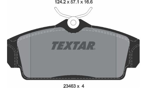Колодки тормозные дисковые с противошумной пластиной Q+ | перед Textar, арт. 2346302