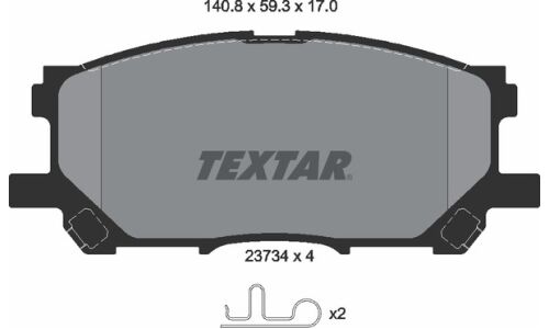 Колодки тормозные дисковые | перед Textar, арт. 2373401