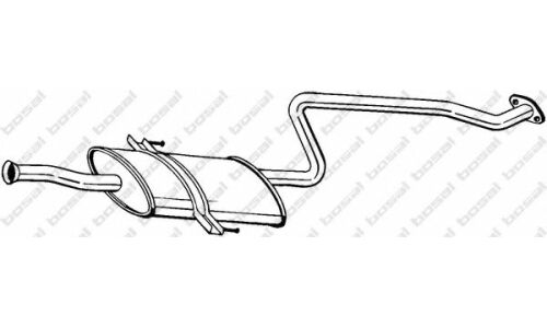 Глушитель выхлопных газов Bosal, задний, арт. 284-301