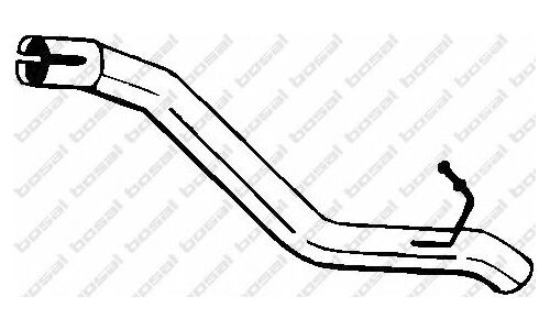 Труба выхлопная Bosal, изогнутая, для Ford C-Max / Focus, арт. 823-419