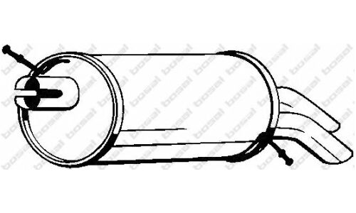 Глушитель выхлопных газов Bosal, задний, арт. 154-317