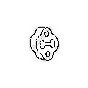 Крепление выхлопной трубы Bosal, резина, арт. 255-128