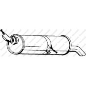 Глушитель выхлопных газов Bosal, задний, арт. 190-949