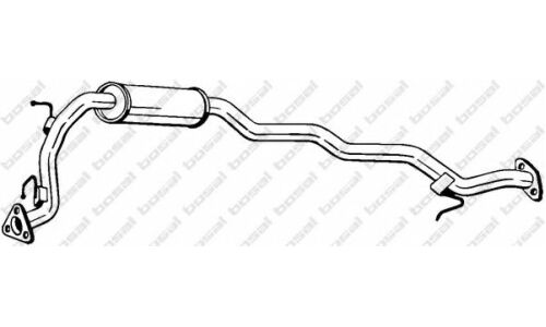 Глушитель выхлопных газов Bosal, задний, арт. 283-451