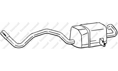 Глушитель выхлопных газов Bosal, задний, арт. 280-813