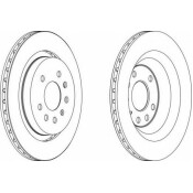 Диск тормозной | зад Ferodo, арт. DDF1289