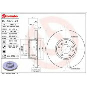 Диск тормозной UV Coated | перед Brembo, арт. 09.5579.21