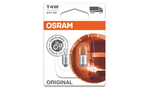 Лампа Osram Original Line T4W (BA9s, T8.5), 24В, 4Вт, комплект 2 шт, арт. 3930-02B