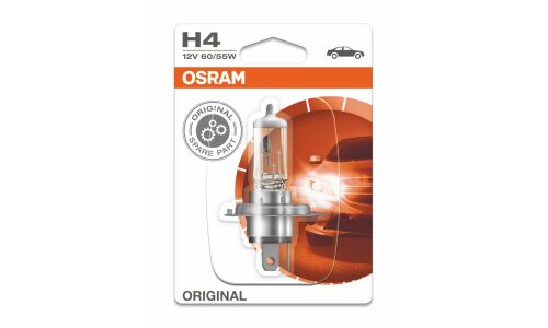 Лампа галогенная Osram Original Line H4 (P43t, T16), 12В, 60/55Вт, 3200К, 1 шт, арт. 64193-01B