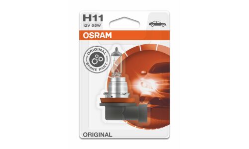Лампа галогенная Osram Original Line H11 (PGJ19-2, T11), 12В, 55Вт, 3200К, 1 шт, арт. 64211-01B