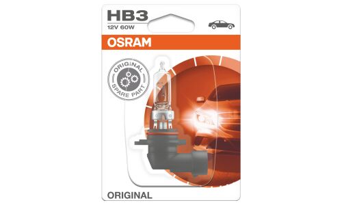 Лампа галогенная Osram Original Line HB3(9005) (P20d, T12), 12В, 60Вт, 3200К, 1 шт, арт. 9005-01B