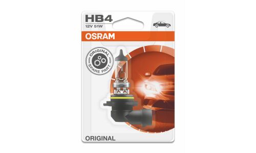 Лампа галогенная Osram Original Line HB4(9006) (P22d, T12), 12В, 51Вт, 3200К, 1 шт, арт. 9006-1BL