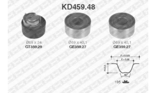 Комплект для замены ремня ГРМ SNR, арт. KD459.48