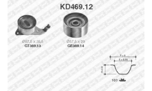 Комплект для замены ремня ГРМ SNR, арт. KD469.12
