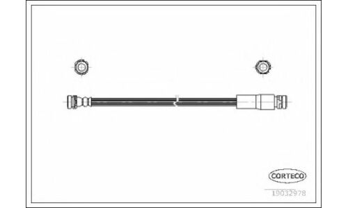Шланг тормозной | зад Corteco, арт. 19032978
