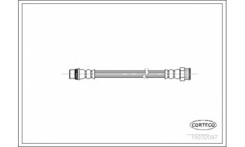 Шланг тормозной | зад прав/лев Corteco, арт. 19032097
