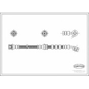 Шланг тормозной | перед прав Corteco, арт. 19032237