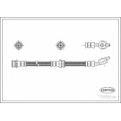 Шланг тормозной Corteco, передний, левый, арт. 19032238