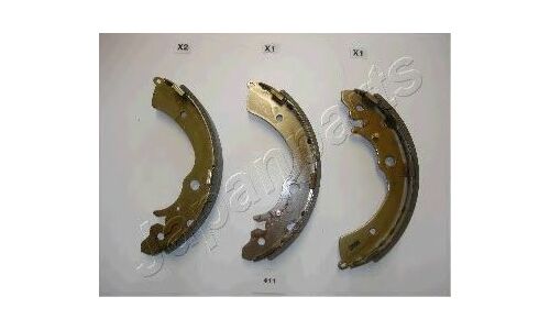 Колодки тормозные барабанные Japan Parts, комплект на ось (4 шт), арт. GF-411AF