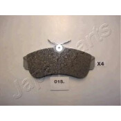 Колодки тормозные дисковые Japan Parts, передние, комплект на ось (4 шт), арт. PA-015AF