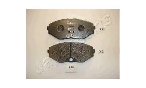 Колодки тормозные дисковые Japan Parts, передние, комплект на ось (4 шт), арт. PA-120AF