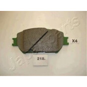 Колодки тормозные дисковые Japan Parts, передние, комплект на ось (4 шт), арт. PA-218AF