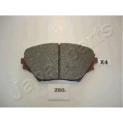 Колодки тормозные дисковые Japan Parts, передние, комплект на ось (4 шт), арт. PA-280AF