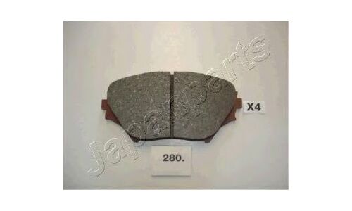 Колодки тормозные дисковые Japan Parts, передние, комплект на ось (4 шт), арт. PA-280AF