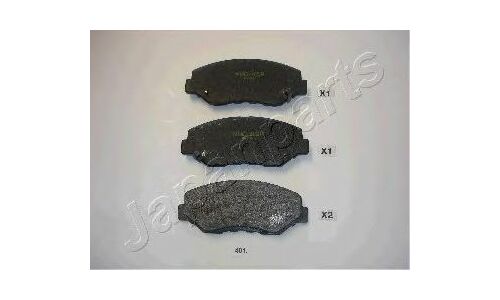 Колодки тормозные дисковые Japan Parts, передние, комплект на ось (4 шт), арт. PA-401AF