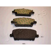 Колодки тормозные дисковые Japan Parts, передние, комплект на ось (4 шт), арт. PA-403AF