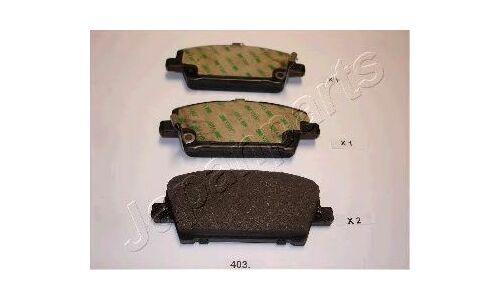 Колодки тормозные дисковые Japan Parts, передние, комплект на ось (4 шт), арт. PA-403AF